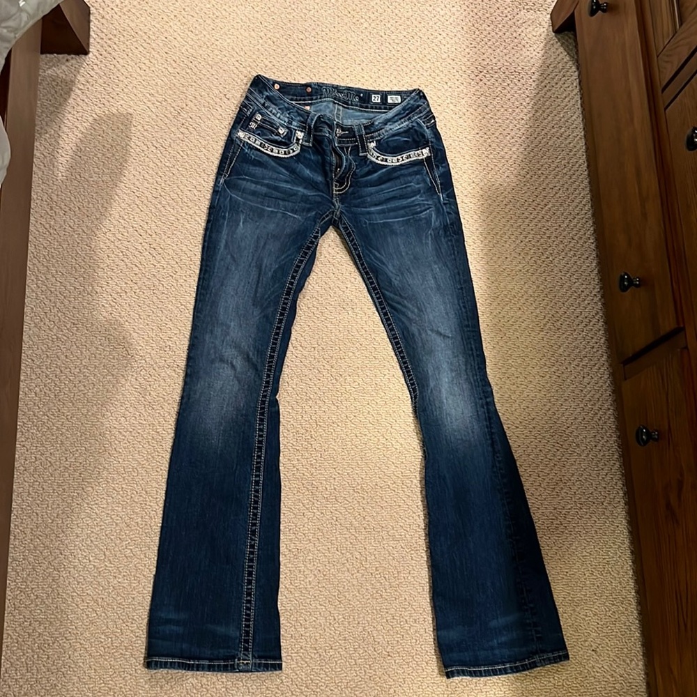 Miss Me Dark Wash Boot Cut Jeans